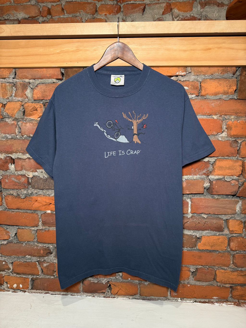 Vintage Life Is Crap Parody T-Shirt (M)