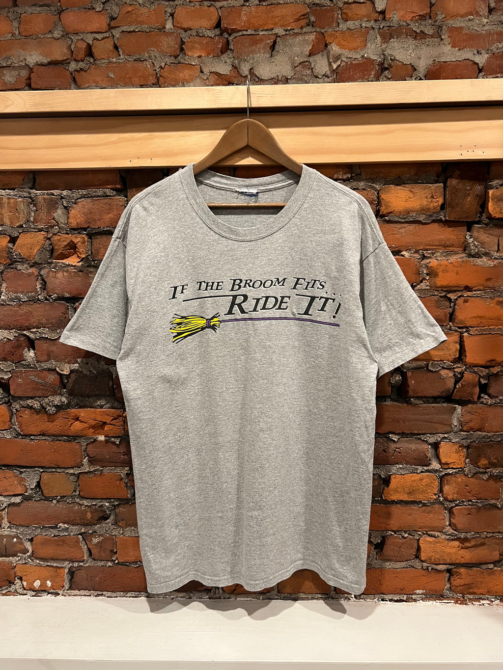 Vintage If The Broom Fits Shirt (L)