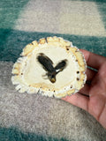 Vintage 3D Eagle Wooden Belt Buckle