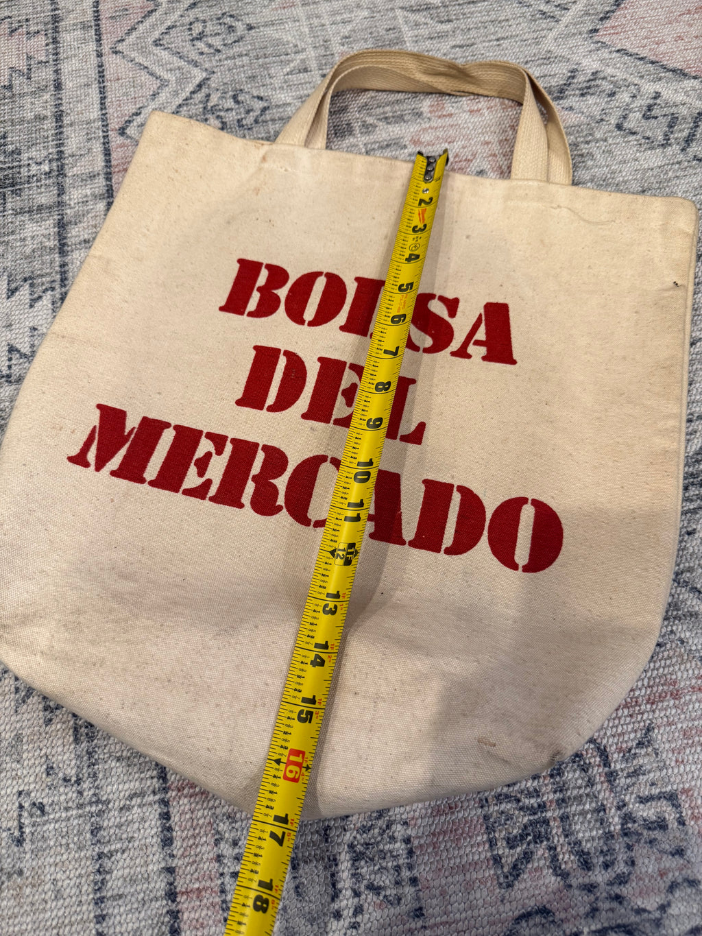 Vintage Bolsa Del Mercado Tote Bag