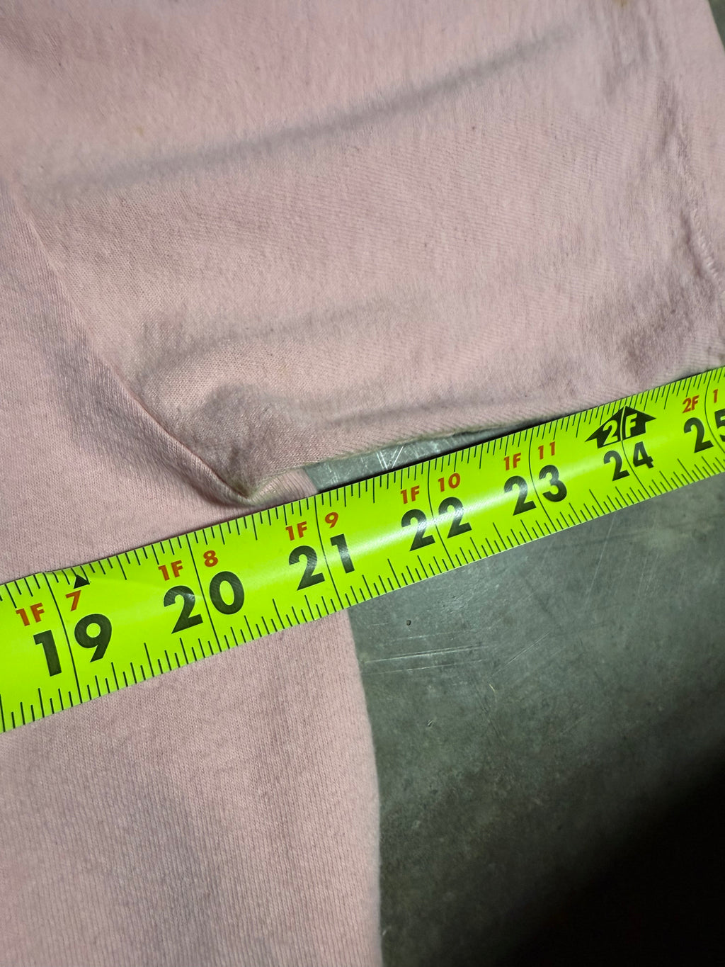 Vintage 80s LA Gear Cropped Pink Tee (Cropped L)