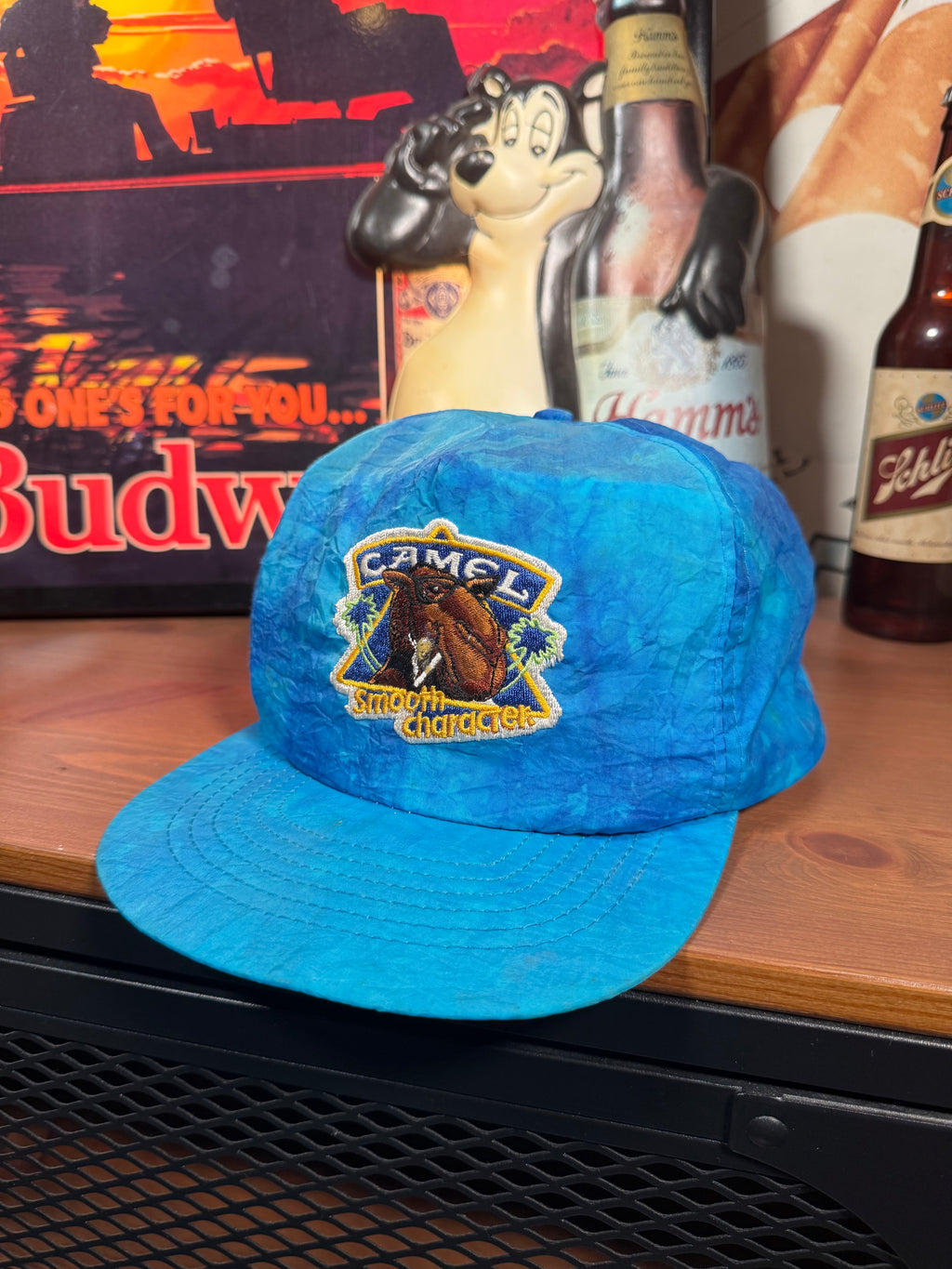 Vintage 90s Camel Cigs Joe Camel Blue Hat