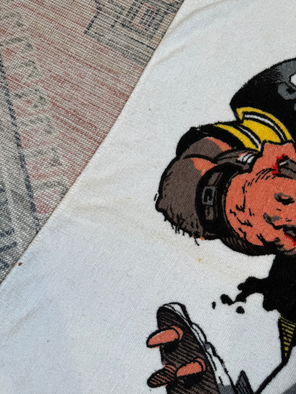 Vintage 1988 Jack Davis Pittsburgh Steelers Towel
