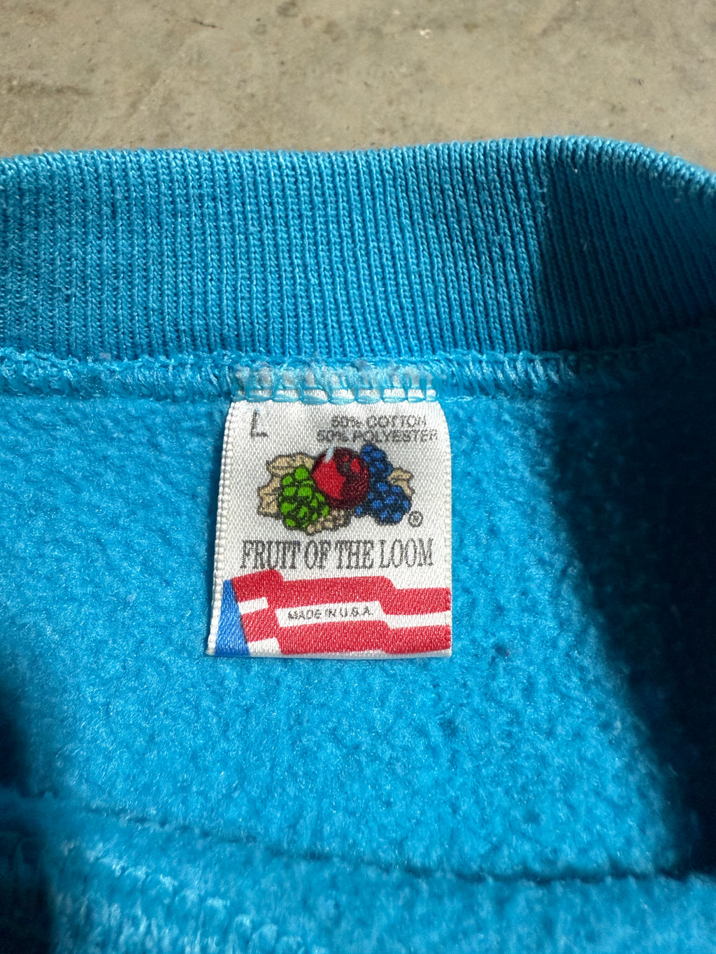 Vintage Early 90s Buffalo River Trail Ride Puffy Print Crewneck (M)
