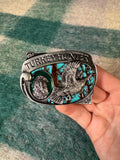 Vintage Turkey Hunter Belt Buckle