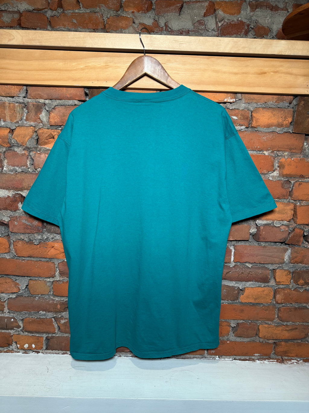 Vintage 90s Russell Athletic Teal Heavyweight Pocket Tee (XXL)