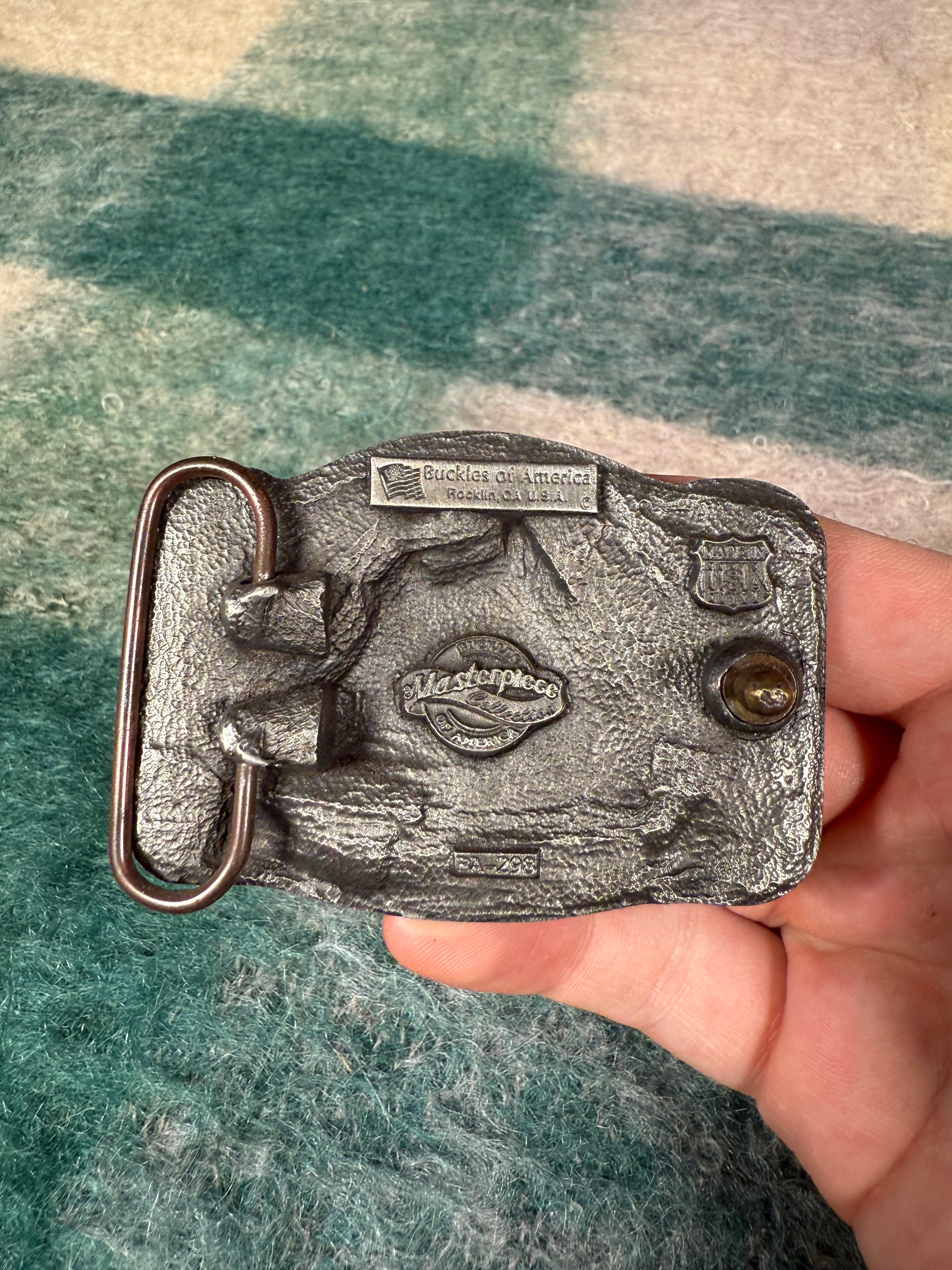 Vintage Pit Bull Belt Buckle