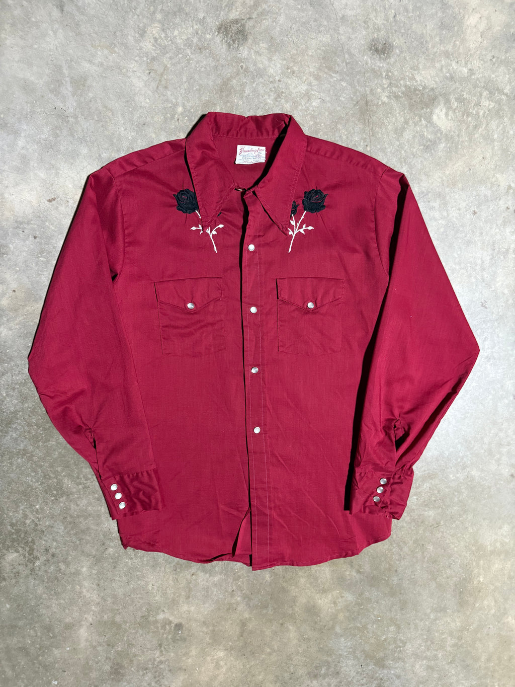 Vintage 70s Branding Iron Pearl Snap Shirt (XL)