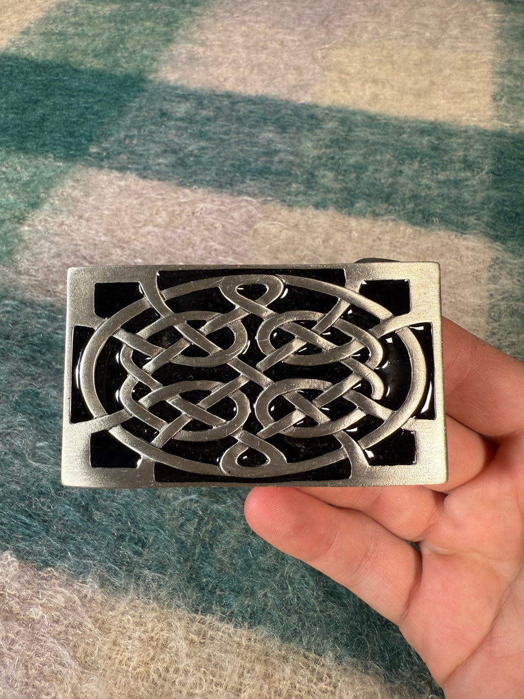 Vintage Celtic Knot Belt Buckle