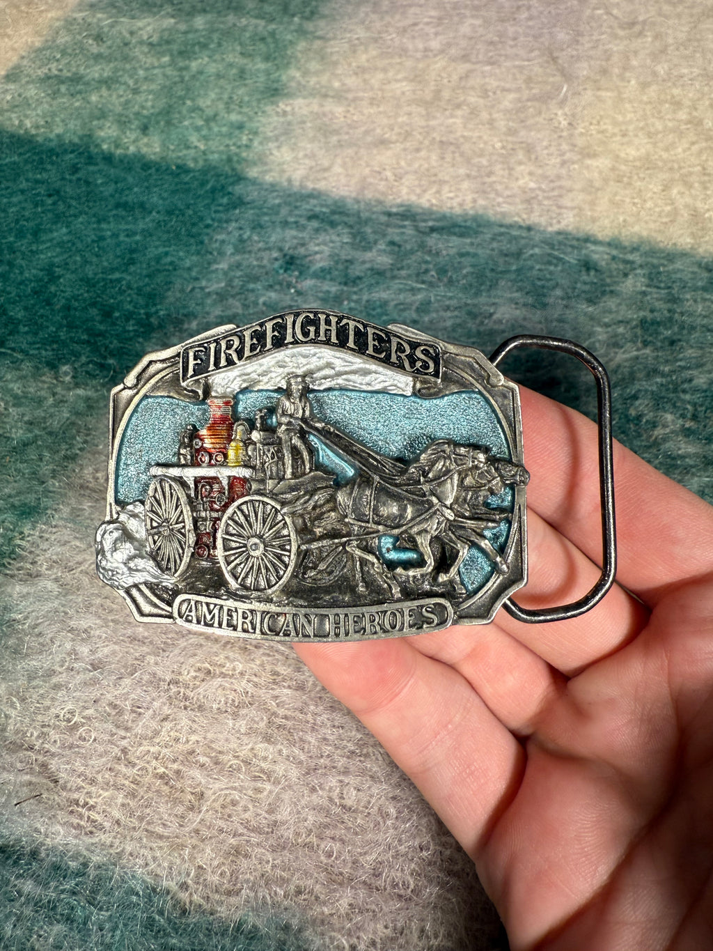 Vintage Firefighters Belt Buckle