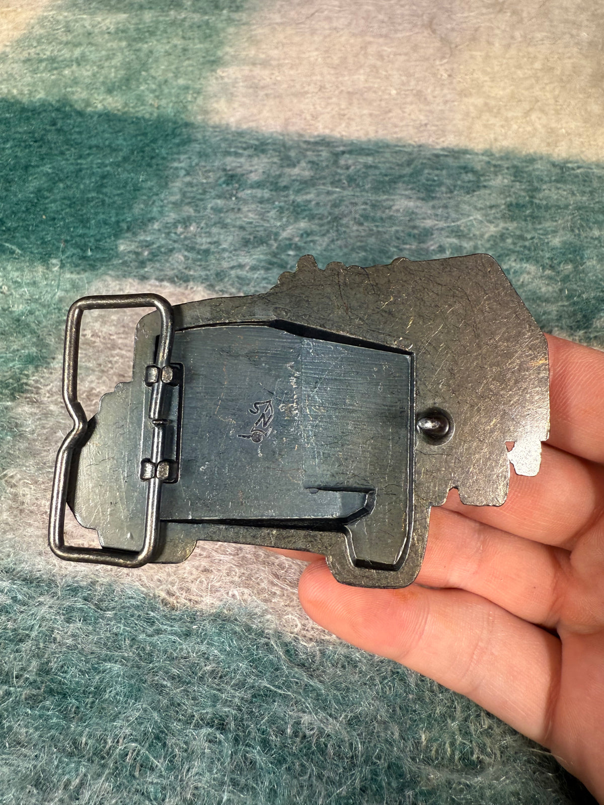 Vintage Semi Truck Belt Buckle