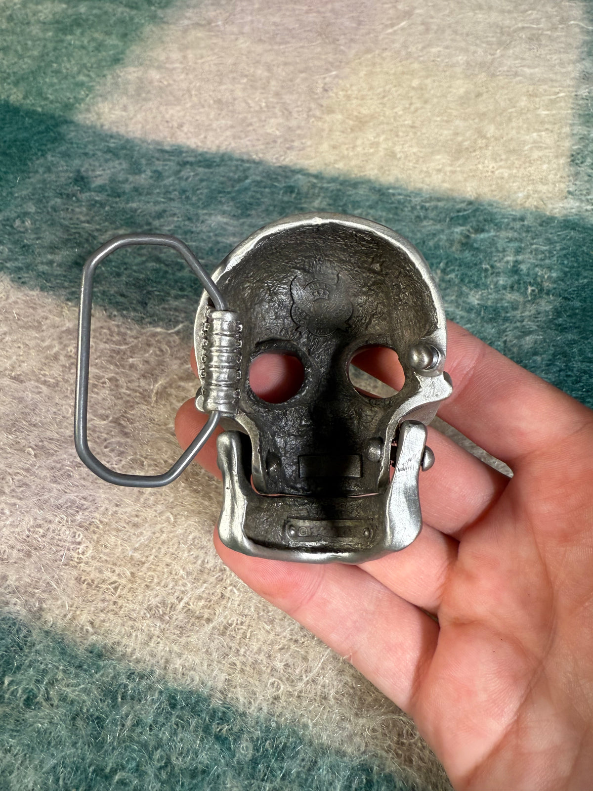 Vintage Skull 3D Belt Buckle