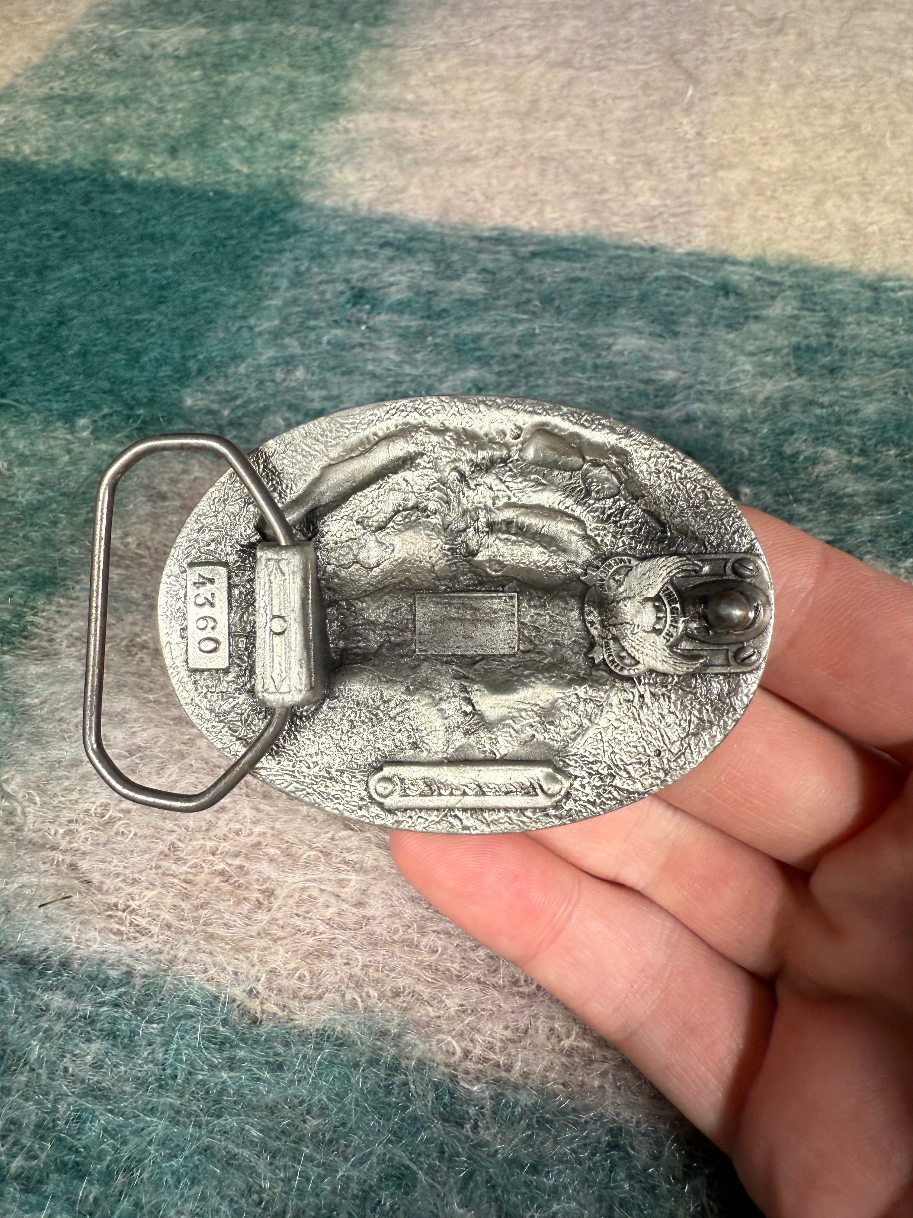 Vintage Vietnam Veteran Belt Buckle