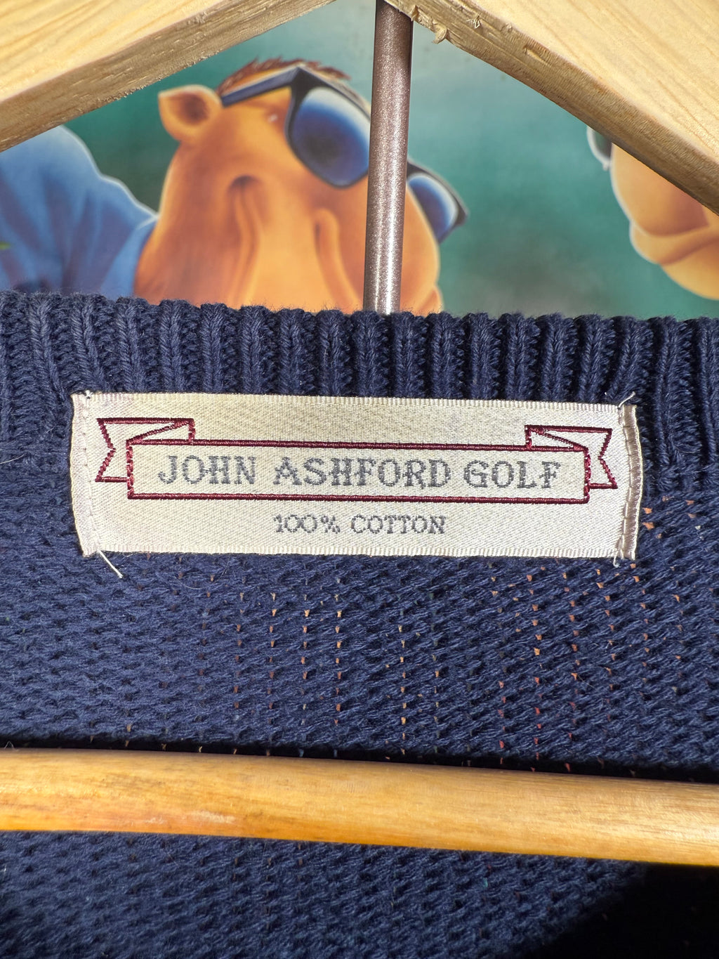 Vintage John Ashford Golf Embroidered Sweater (M)