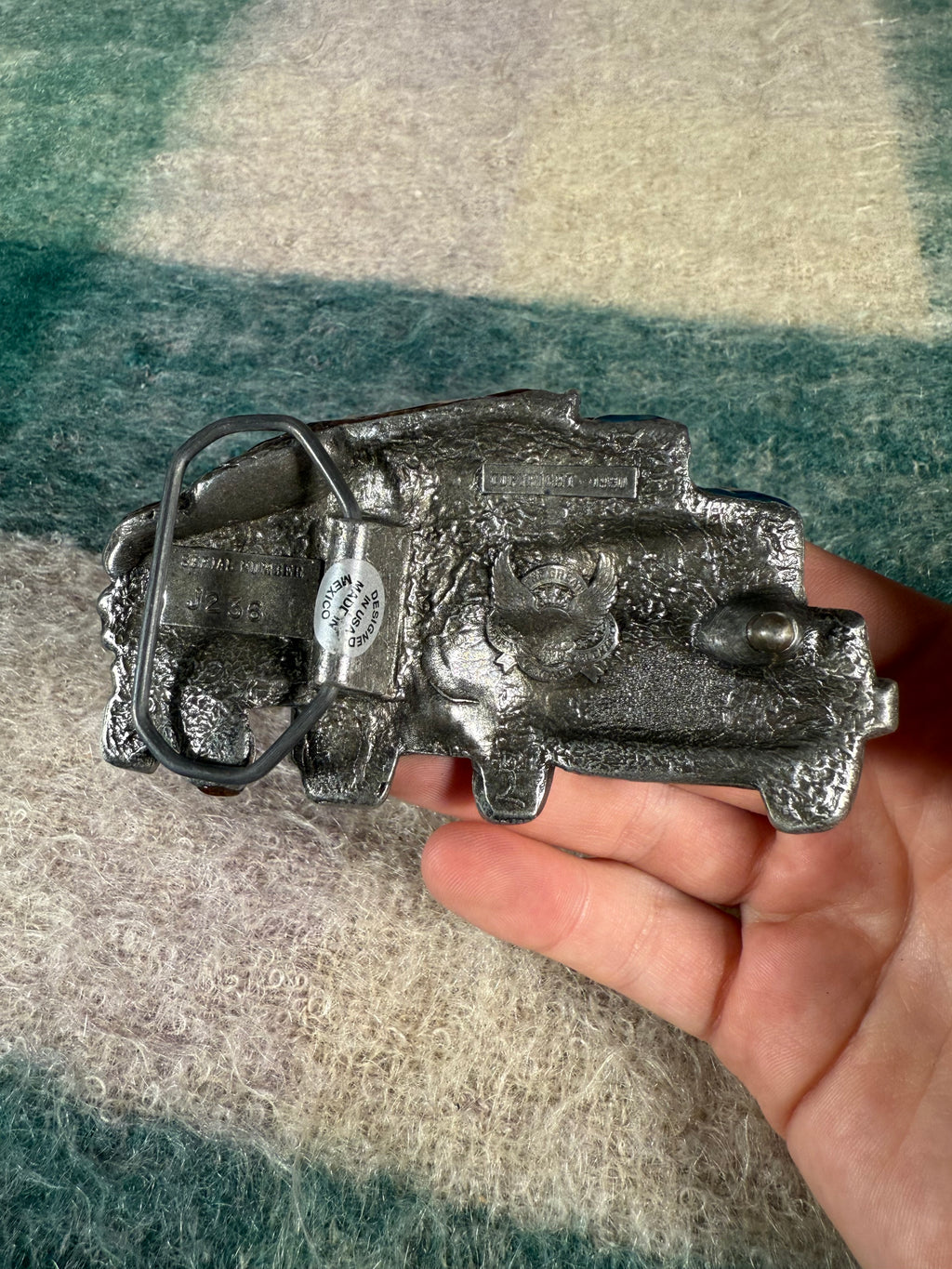 Vintage Logger Truck 3D Belt Buckle
