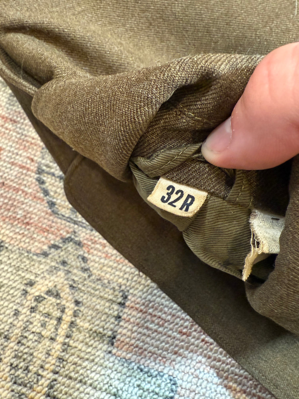 Vintage Wool Military Jacket (32R See Measurements)