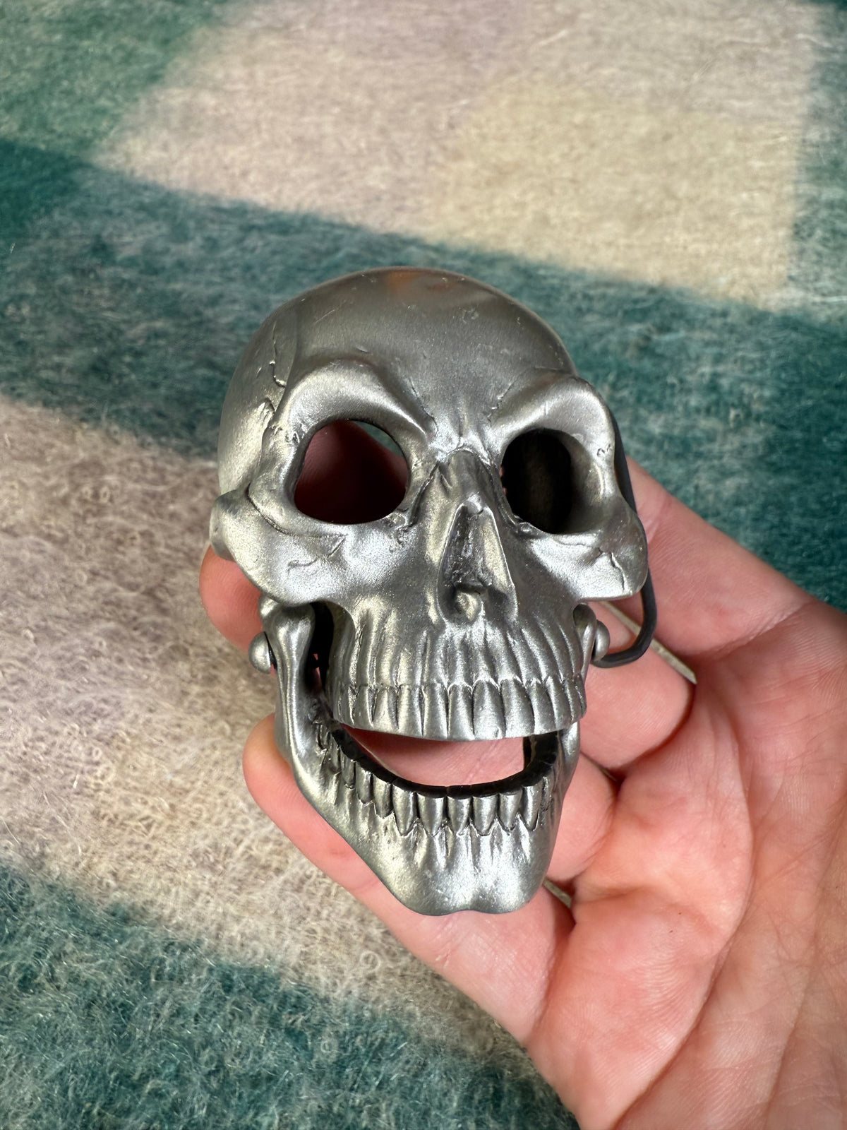 Vintage Skull 3D Belt Buckle