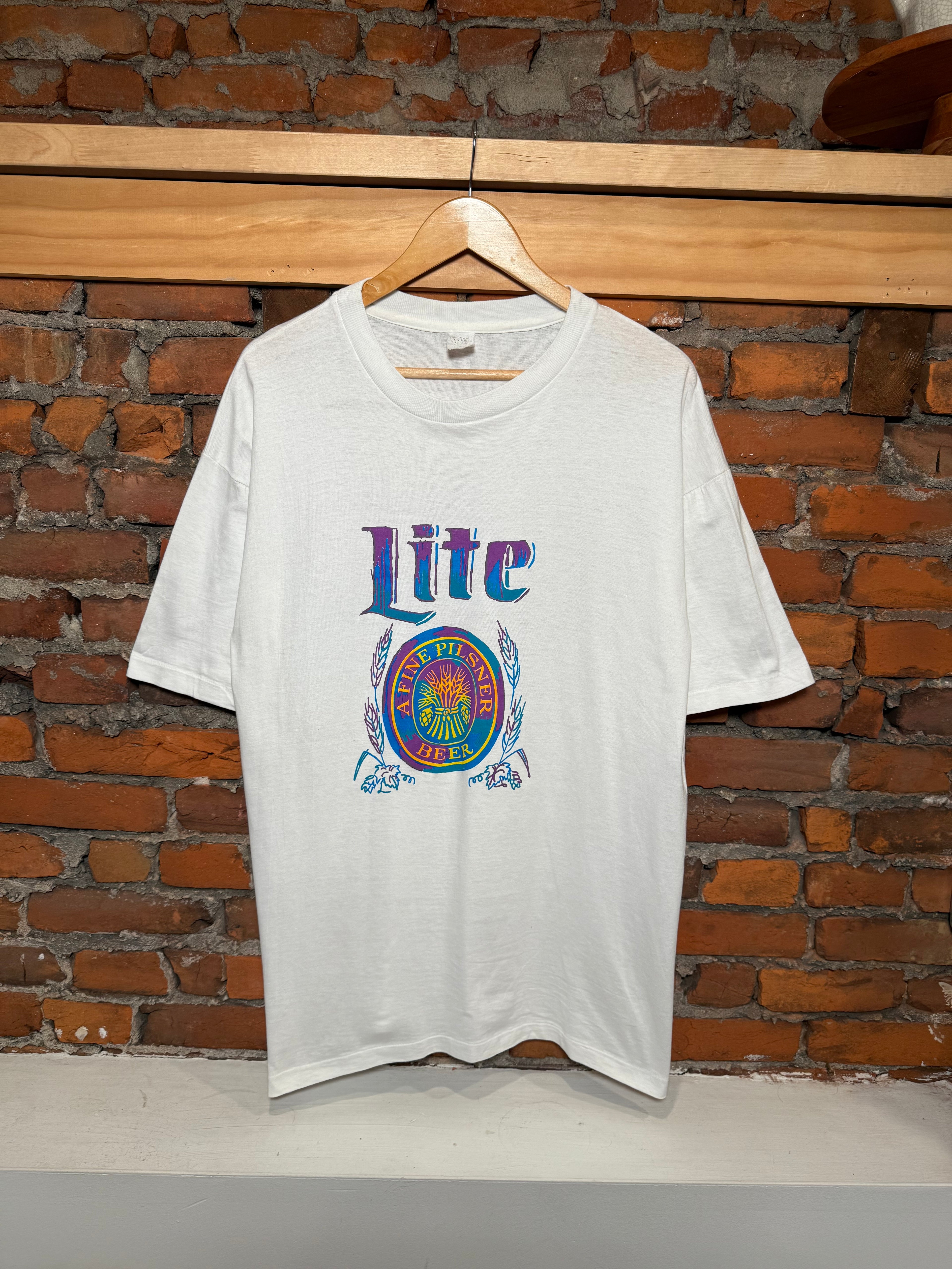 Vintage 90s Miller Lite T-Shirt (XL)