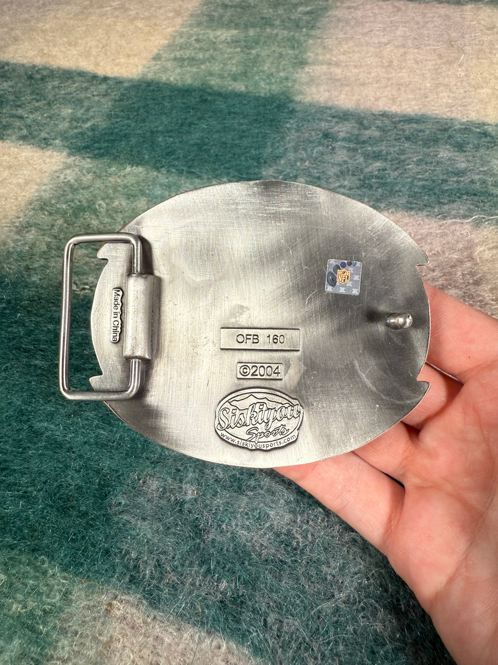 Vintage 2000s Pittsburgh Steelers Oversized Belt Buckle