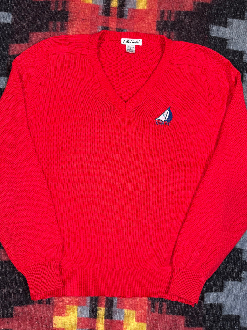 Vintage 1993 Xerox Boat Knit Sweater (XL)