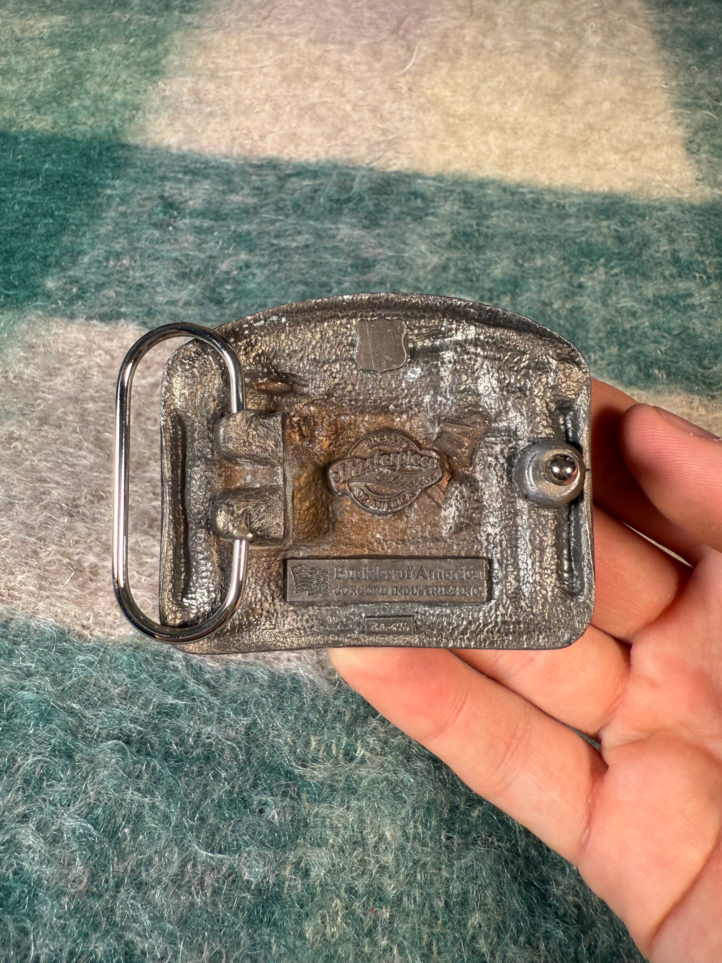 Vintage Drum Set Belt Buckle