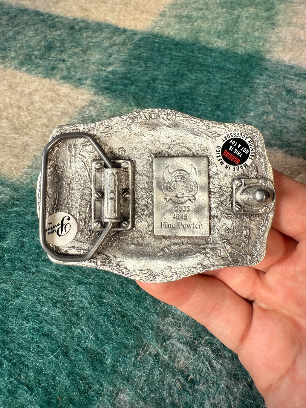 Vintage 2003 Western Pattern Belt Buckle