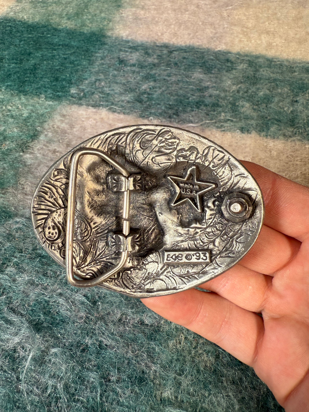 Vintage Cowboy Saddle Belt Buckle