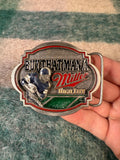 Vintage Buy That Man A Miller High Life Football Belt Buckle