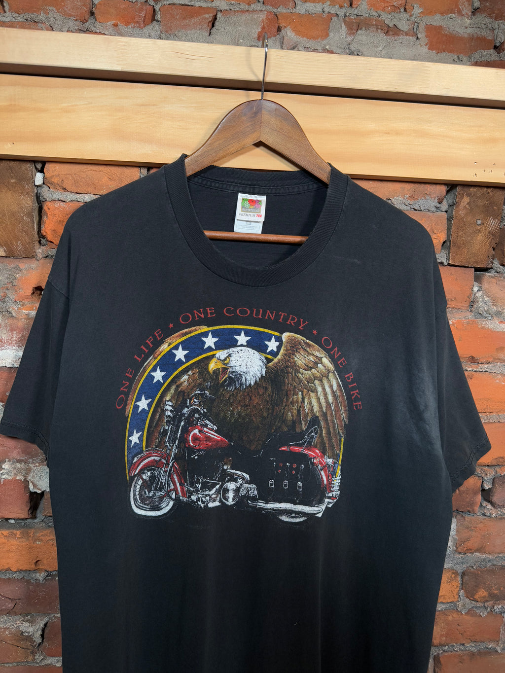 Vintage Distressed 2001 Bike Week Tee (XL)
