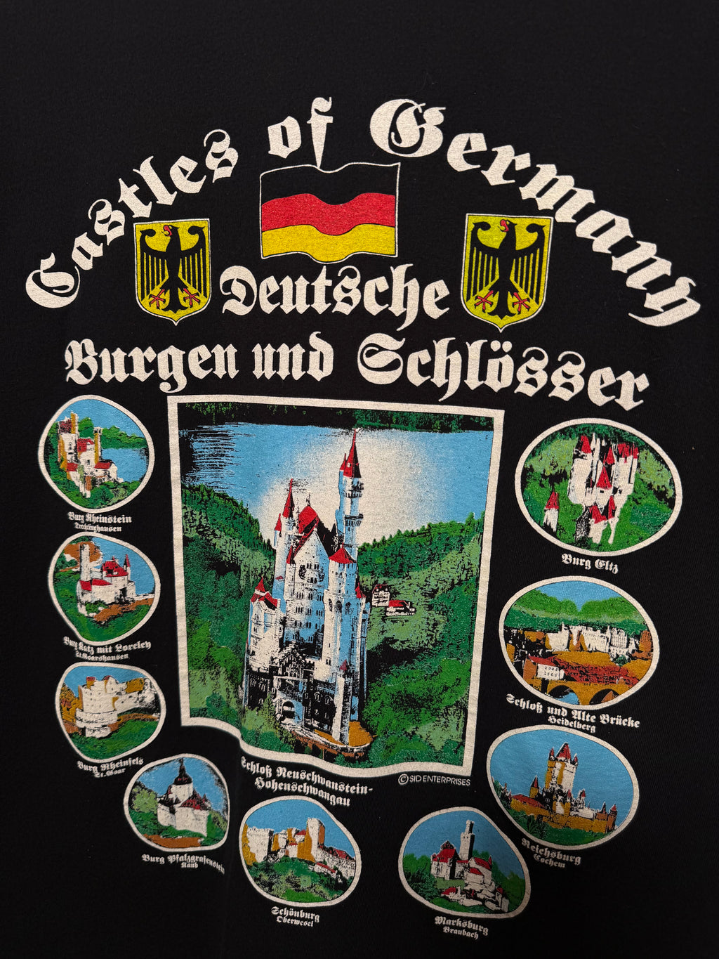 Vintage 90s Castles of Germany T-Shirt(L)