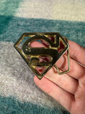 Vintage Superman Logo Belt Buckle