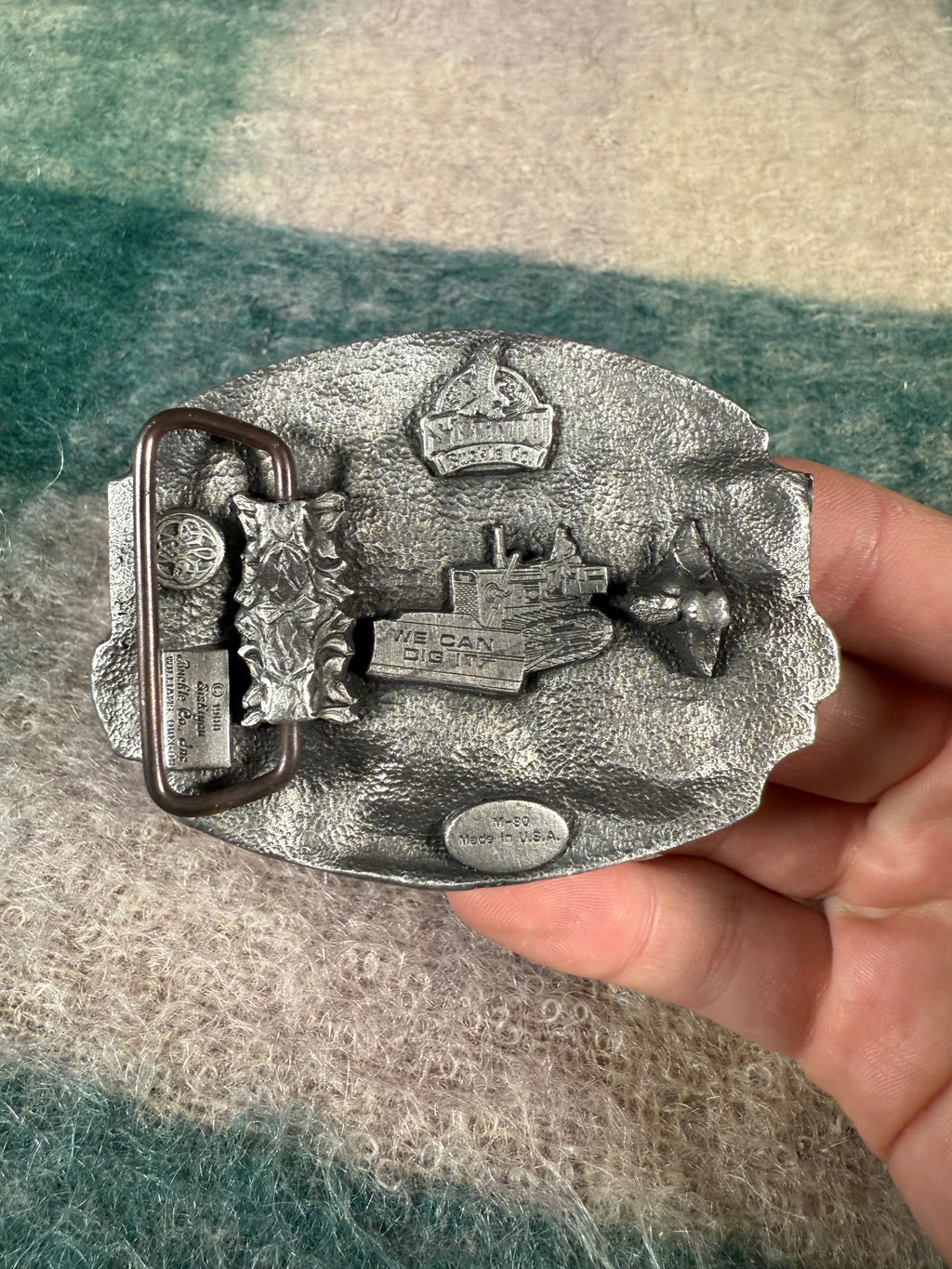 Vintage Heavy Equipment Operator Belt Buckle