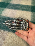 Vintage Skeleton Hand Belt Buckle