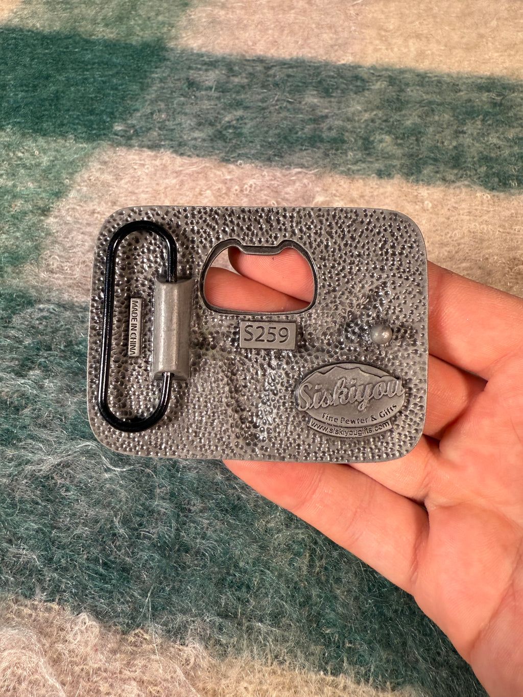2000s Longhorn Skull Bottle Opener Belt Buckle