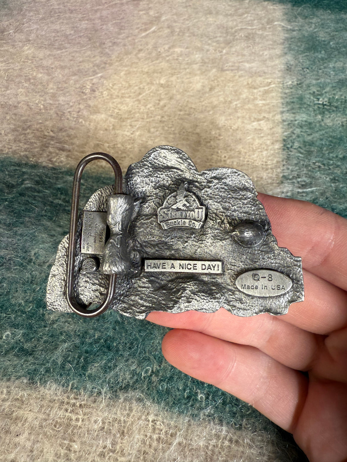 Vintage Skull Pile Belt Buckle