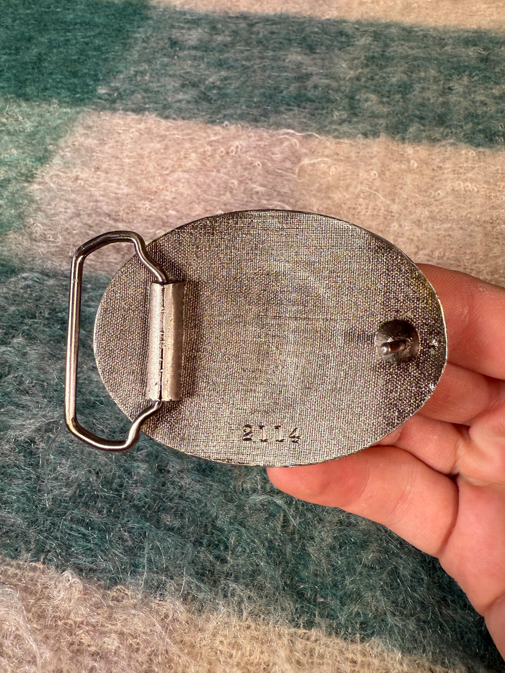 Vintage Dog Pointing Belt Buckle