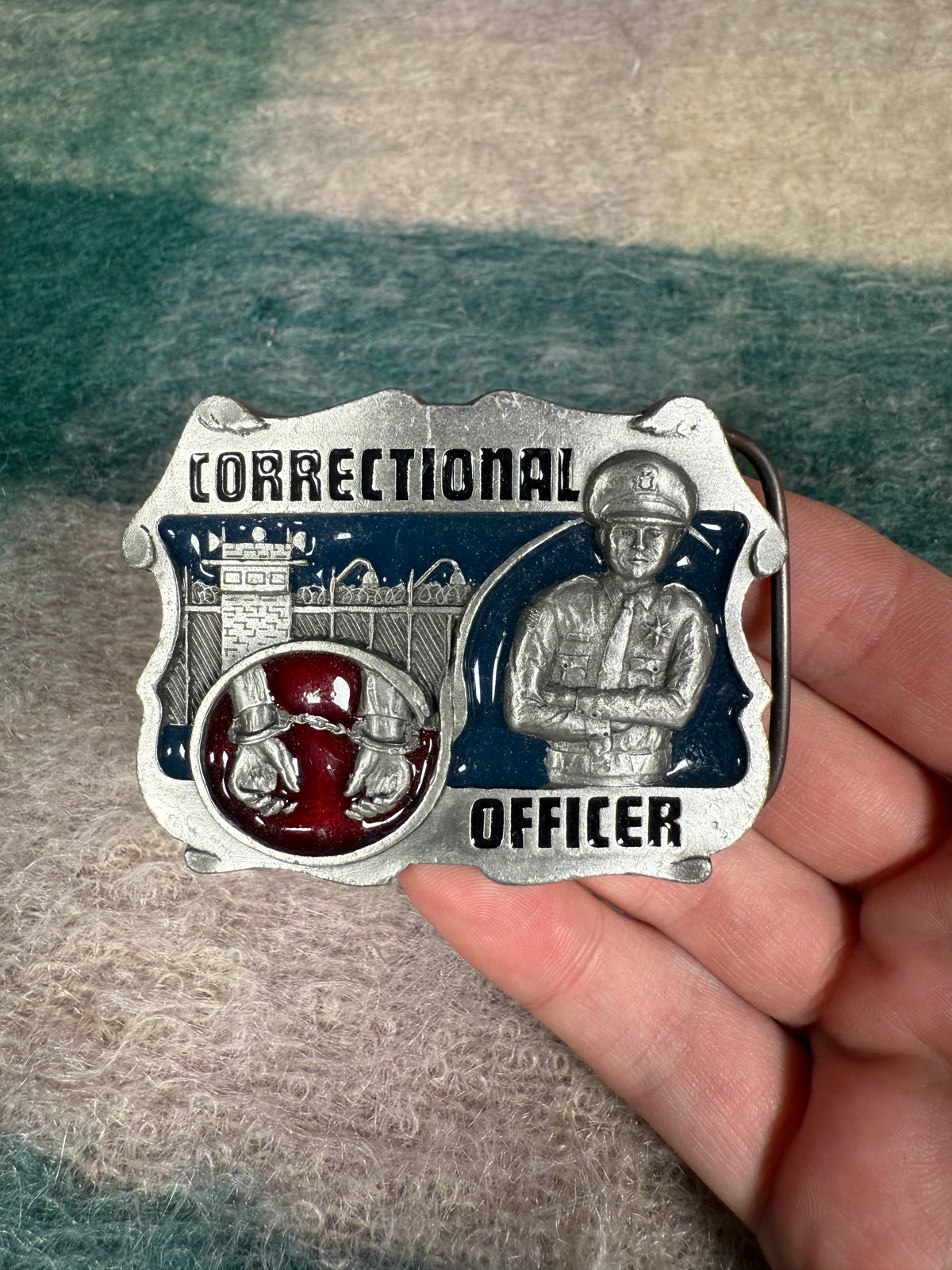 Vintage 1994 Correctional Officer Belt Buckle