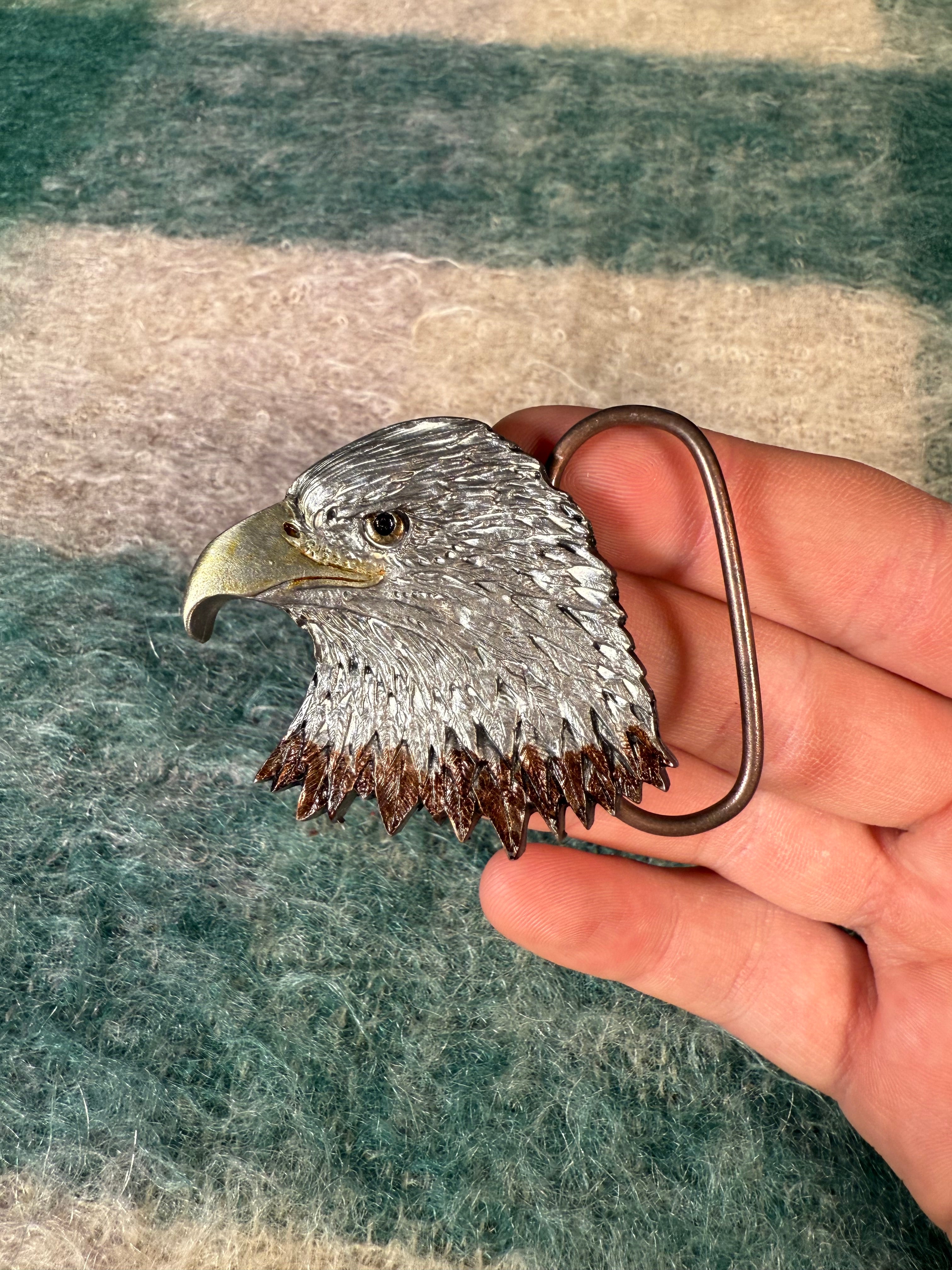 Vintage Eagle Head Belt Buckle