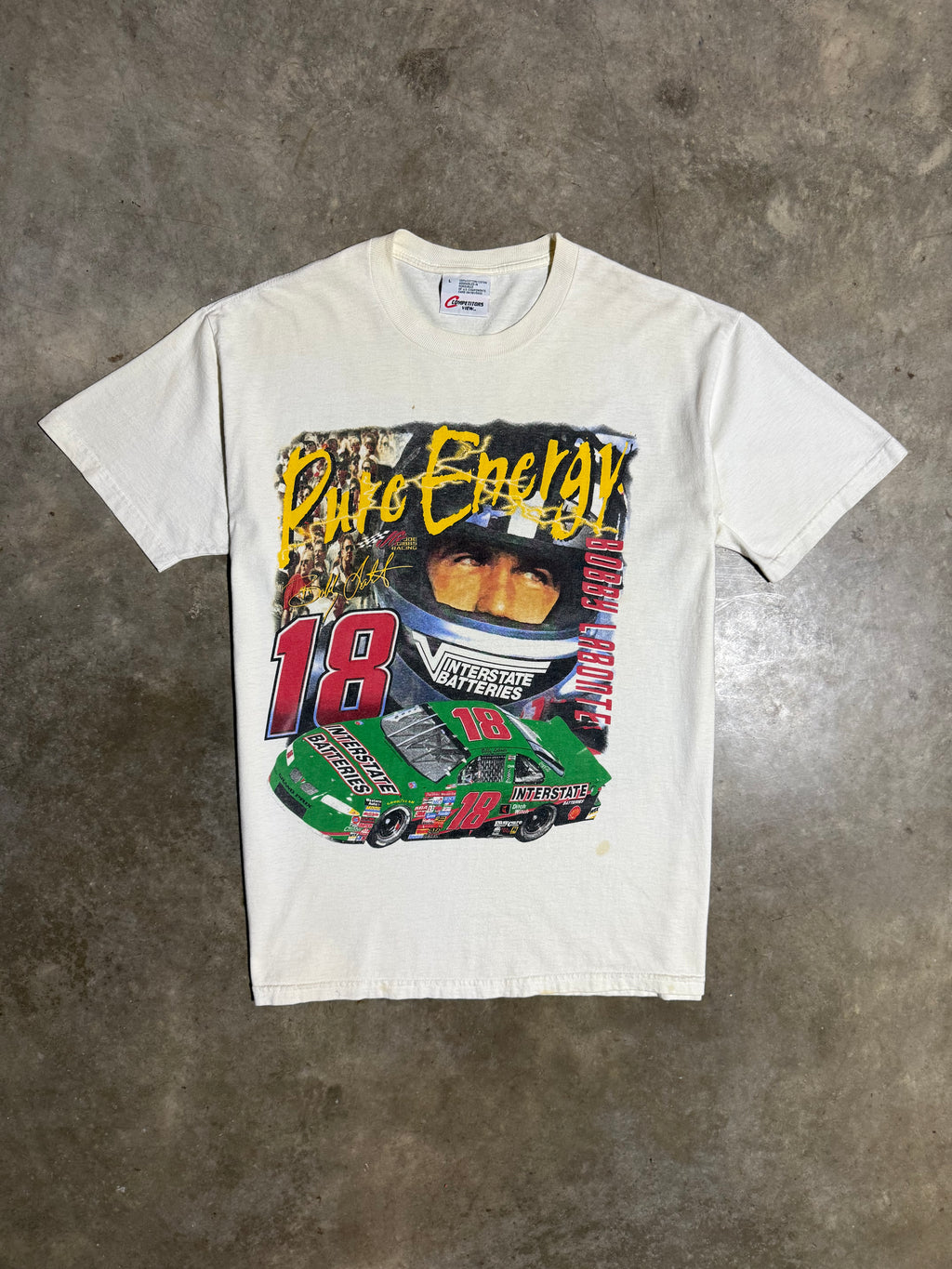 Vintage 1998 Pure Energy Bobby Labonte Nascar T-Shirt (L)