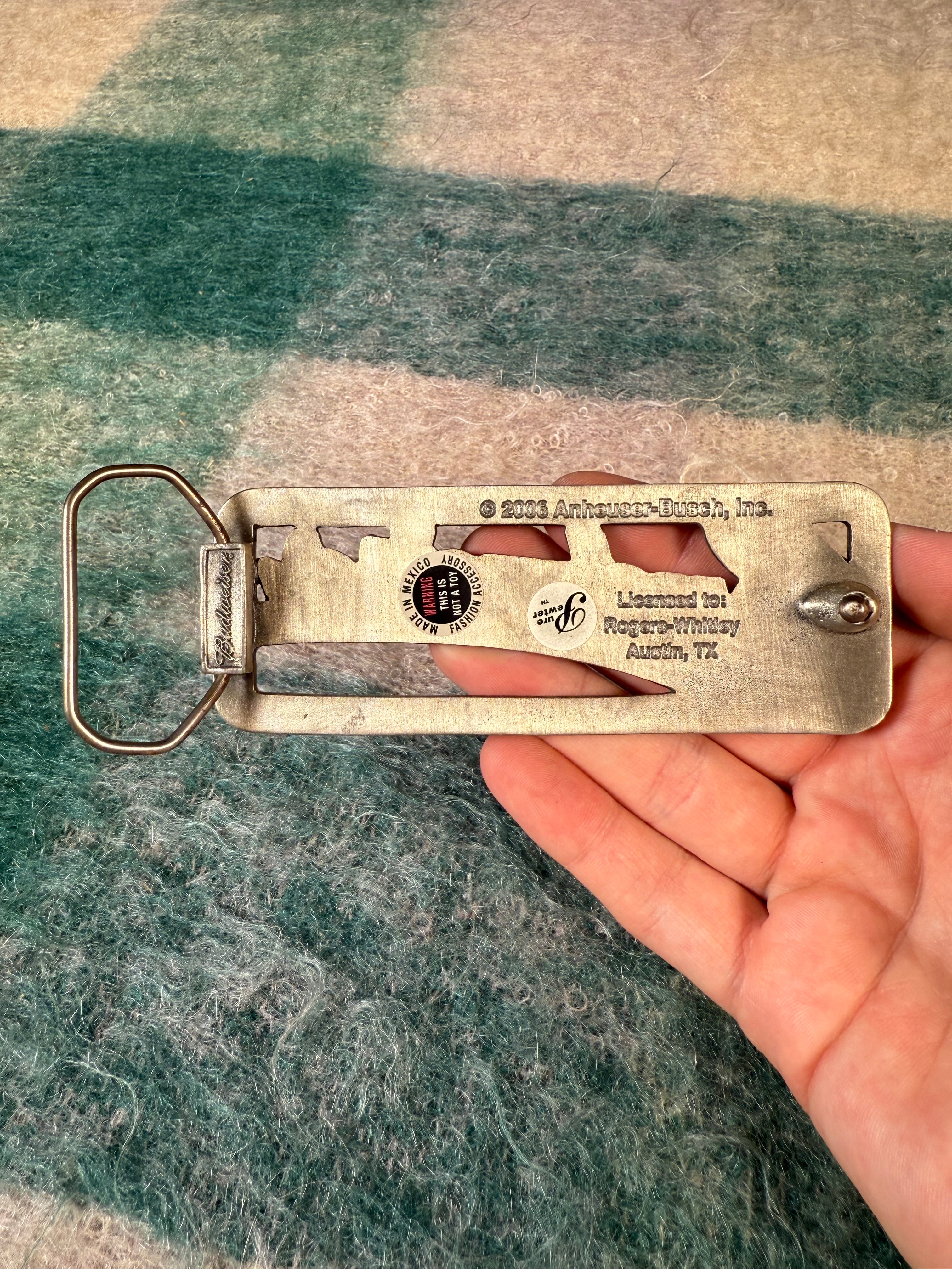 2006 Budweiser Rectangle Belt Buckle