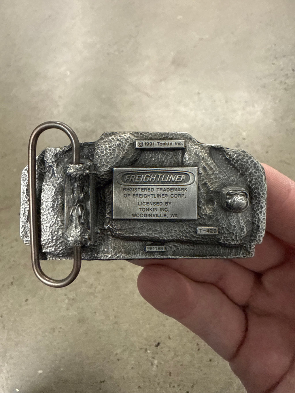 Vintage Freightliner Belt Buckle