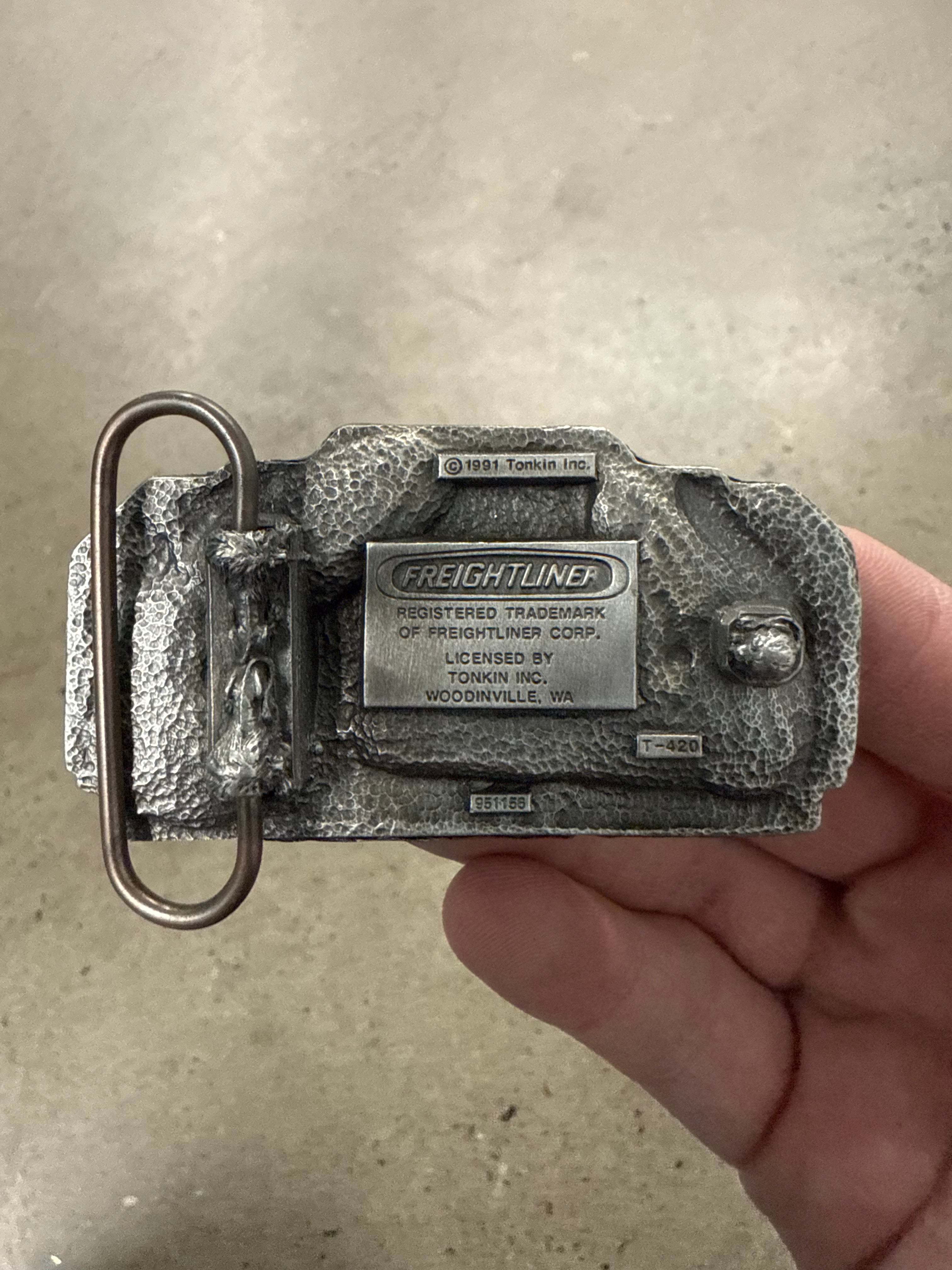 Vintage Freightliner Belt Buckle