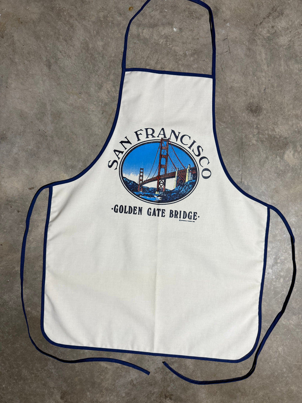 Vintage 1988 San Francisco Golden Gate Bridge Apron