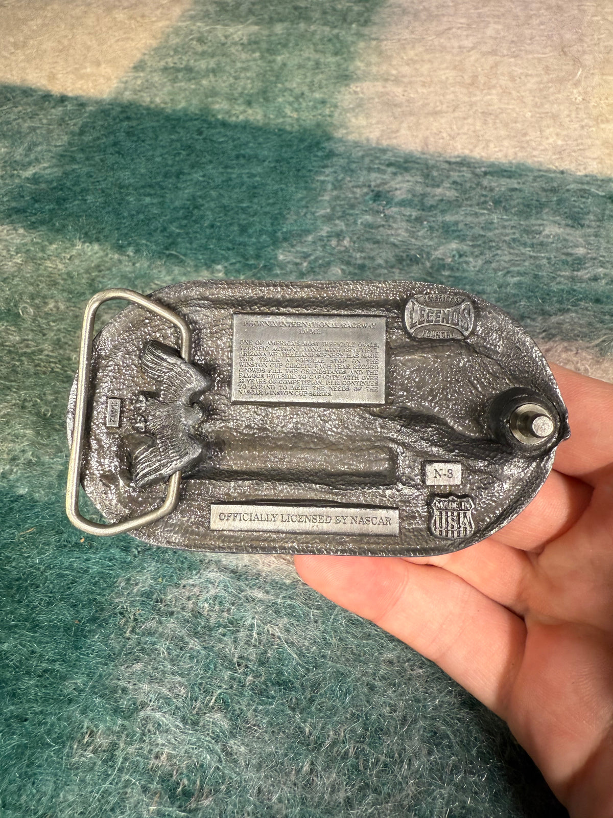 Vintage Phoenix International Raceway Nascar Belt Buckle