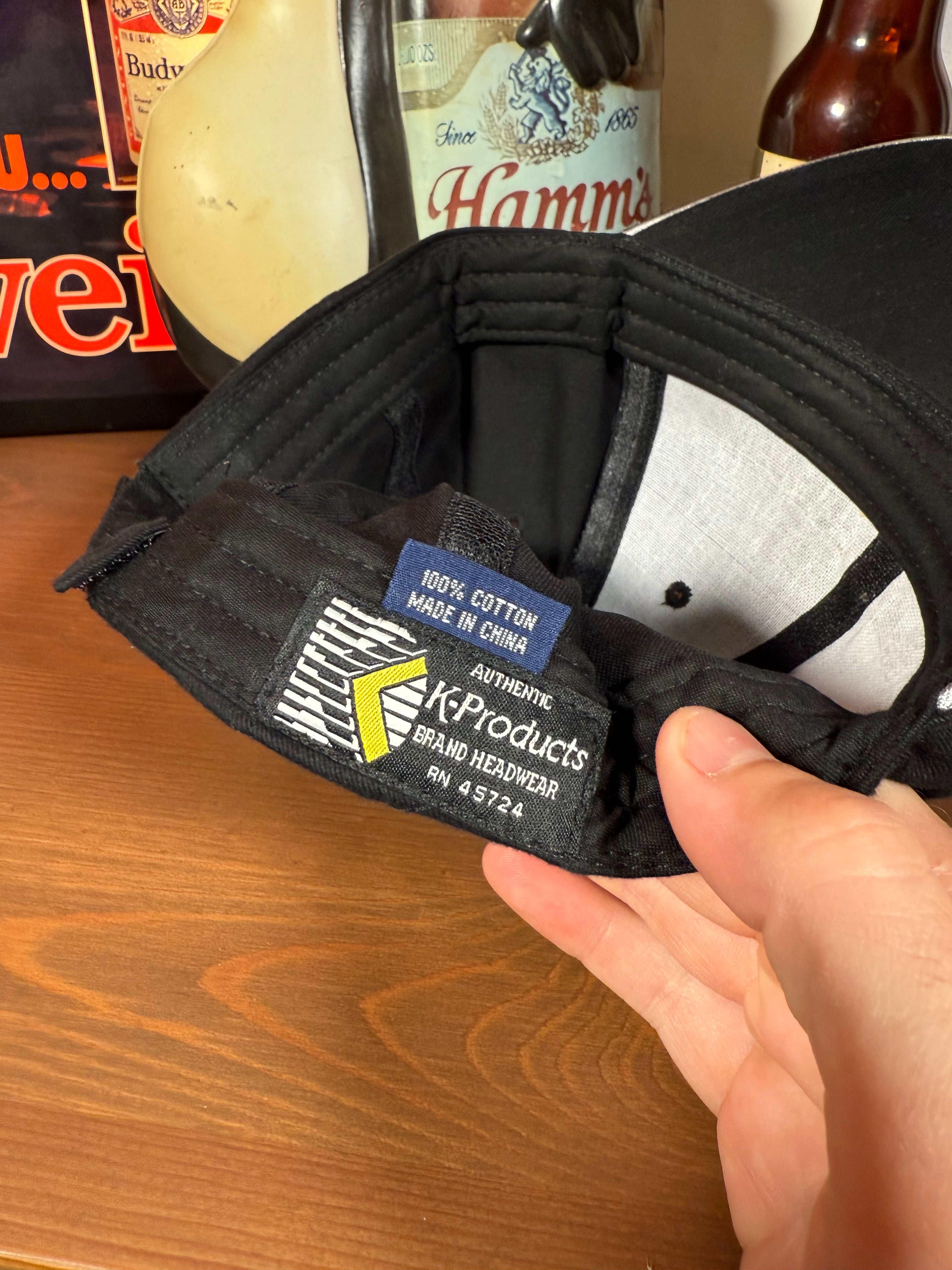 Vintage Y2K Crows Seed Black and White K Products Hat