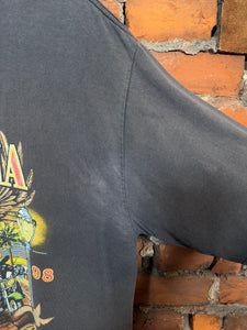 Vintage Distressed 1998 Biketoberfest Lightning Shirt (XL)