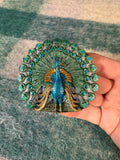 Vintage Peacock Belt Buckle