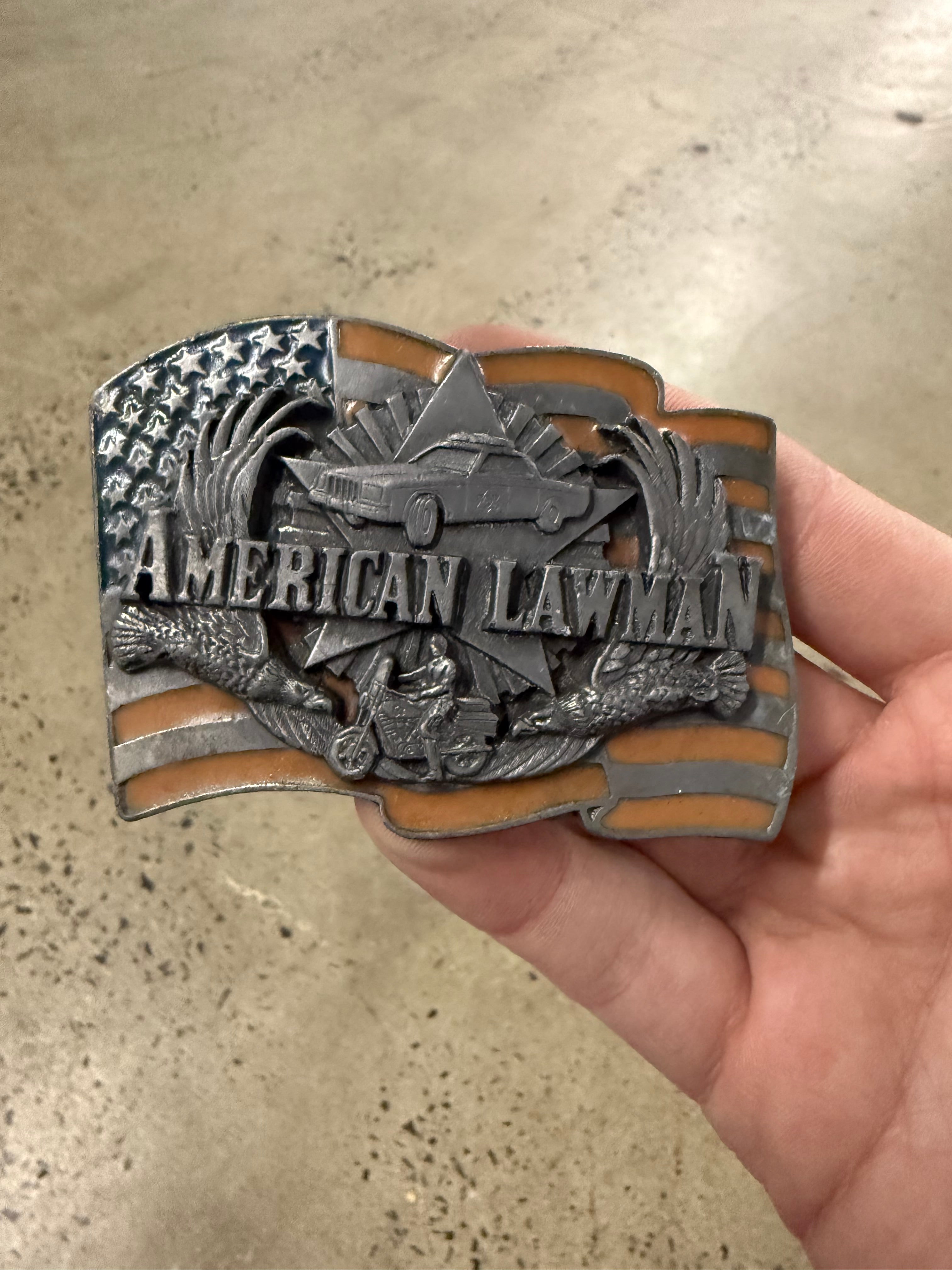 Vintage 1992 American Lawman Belt Buckle