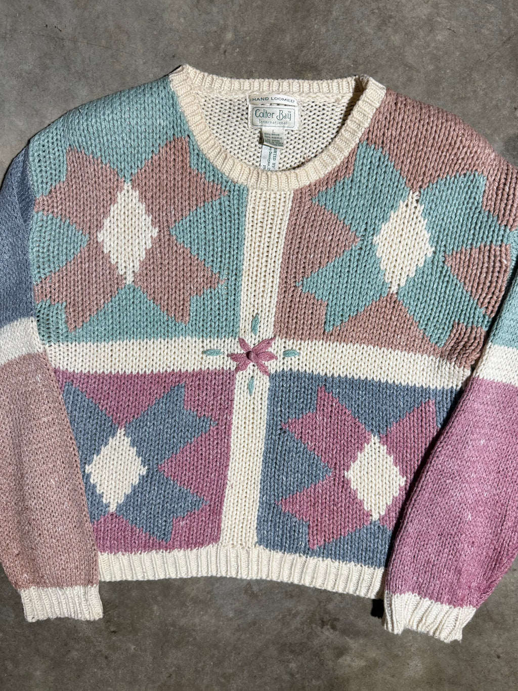 Vintage 1989 Hand Loomed Colter Bay Pattern Sweater (WL)