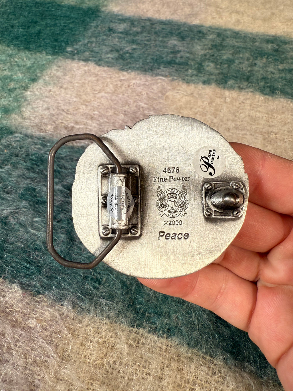 Vintage 2000 Dragon Peace Belt Buckle
